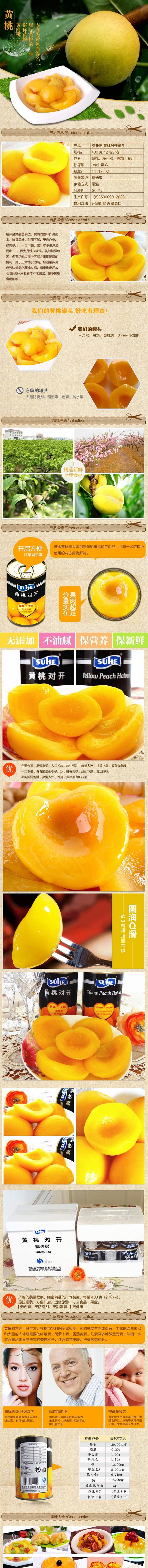 淘宝黄桃罐头细节描述图模板