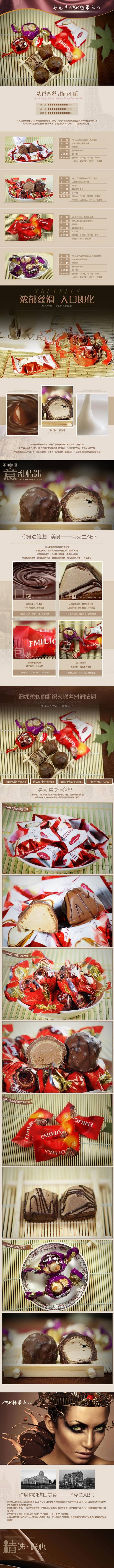 进出口食品天猫淘宝详情页送人巧克力