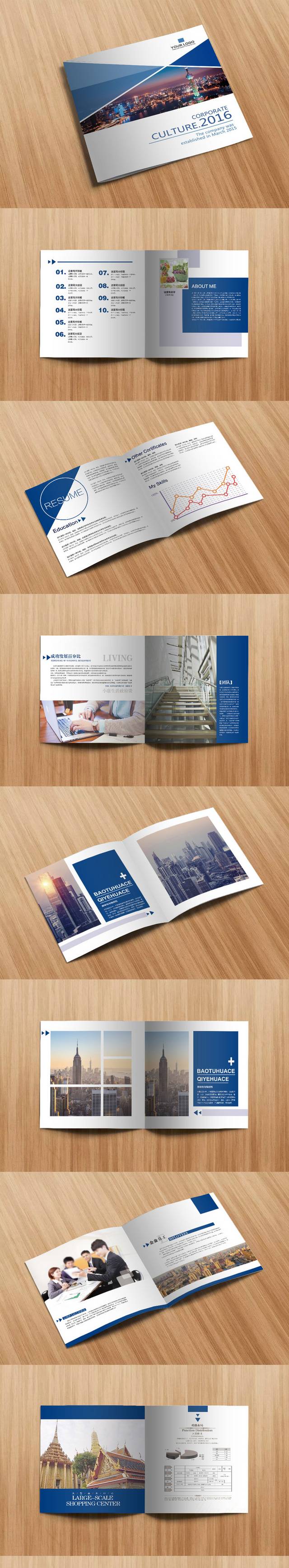 外资企业画册宣传设计模板