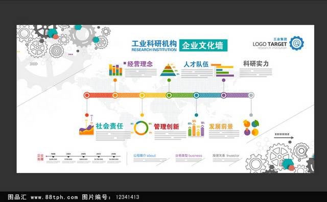 白色简洁企业文化