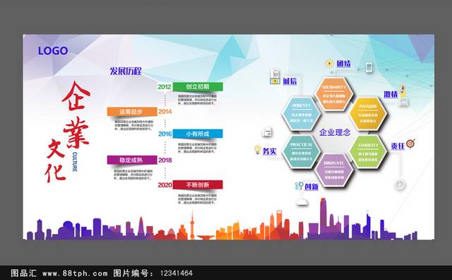 创意集团形象墙设计