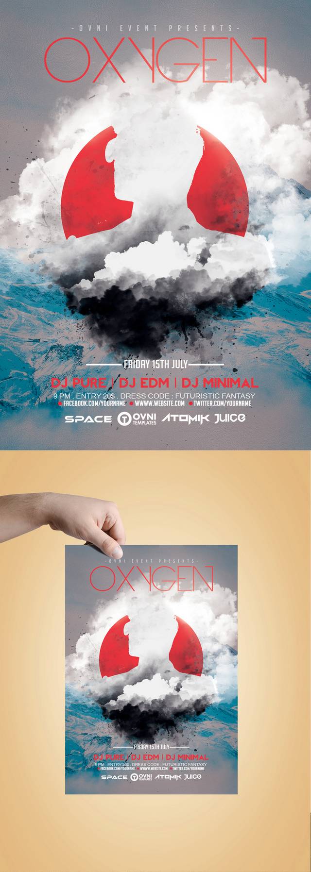 科幻大气海报模板