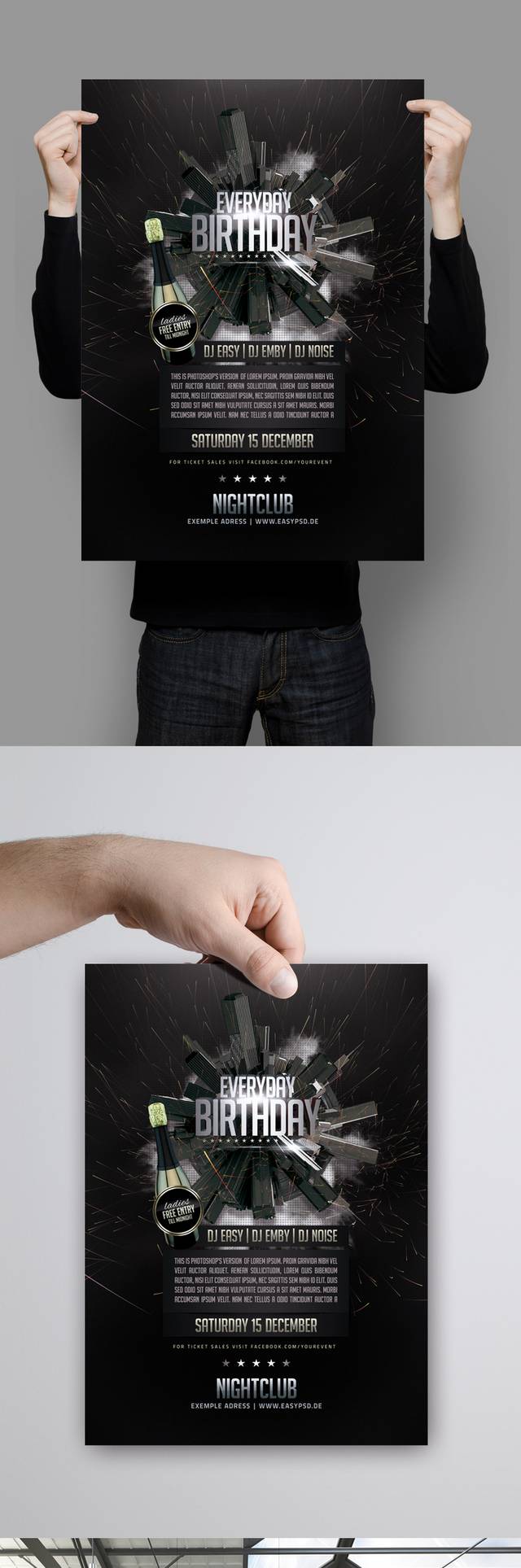 黑色科技海报宣传设计模板