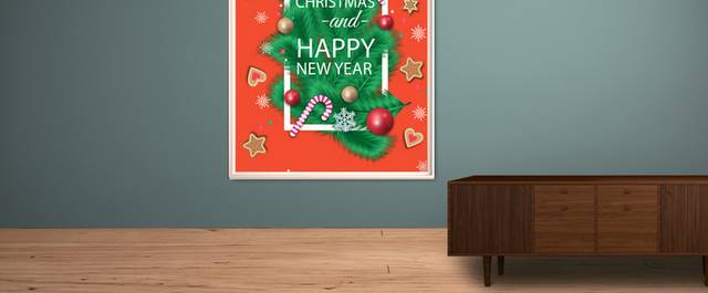 精美圣诞树海报模板