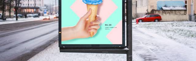 冰淇淋海报设计模板
