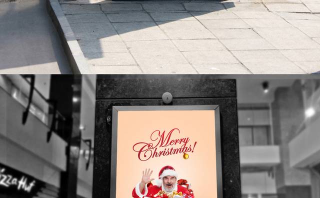 小清新圣诞老人海报