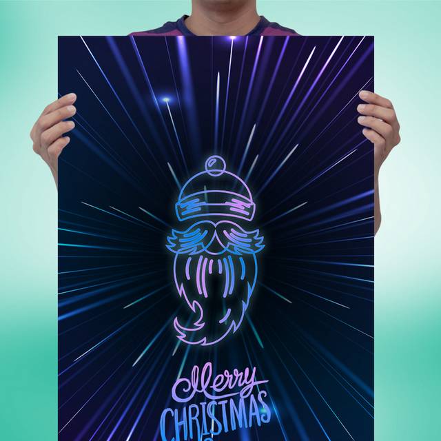 动感时尚圣诞节海报