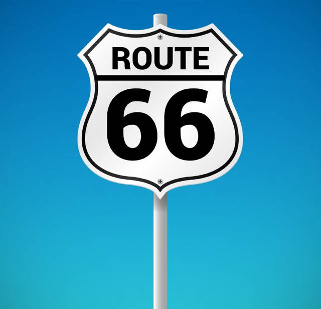 66号公路路牌