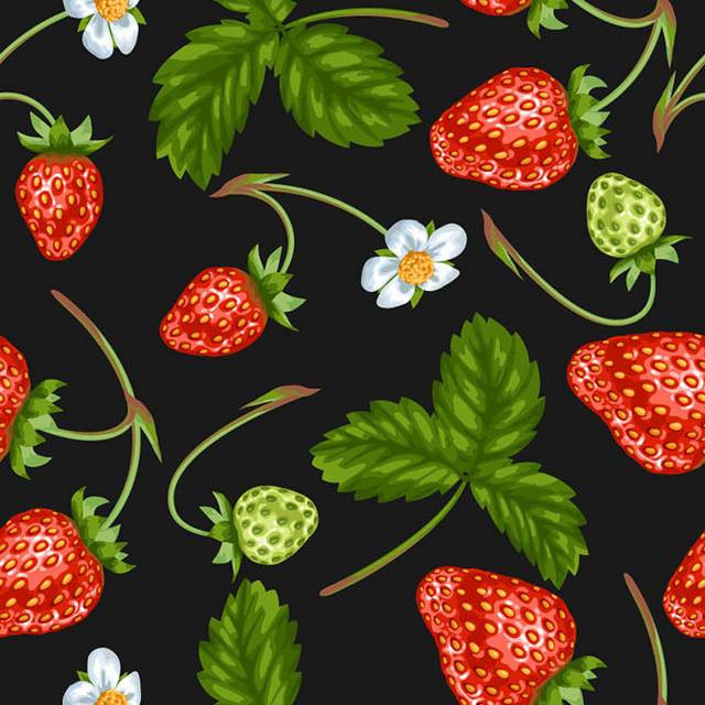 草莓无缝背景