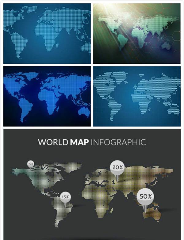 点状世界地图