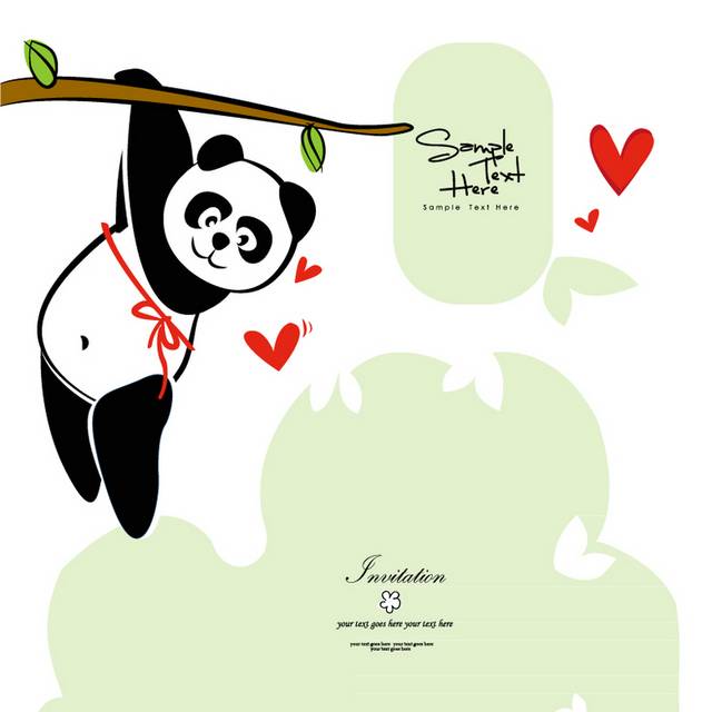 卡通熊猫设计