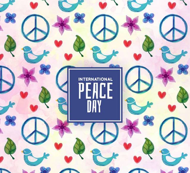 国际和平日背景