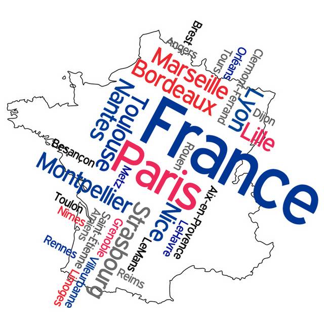 法国地图矢量
