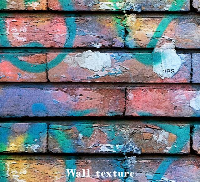 水彩涂鸦砖墙背景