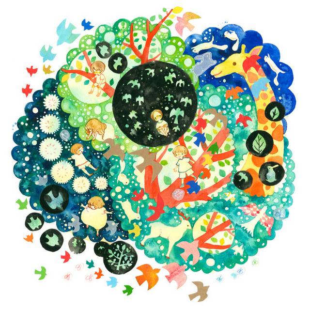 夢幻儿童插画