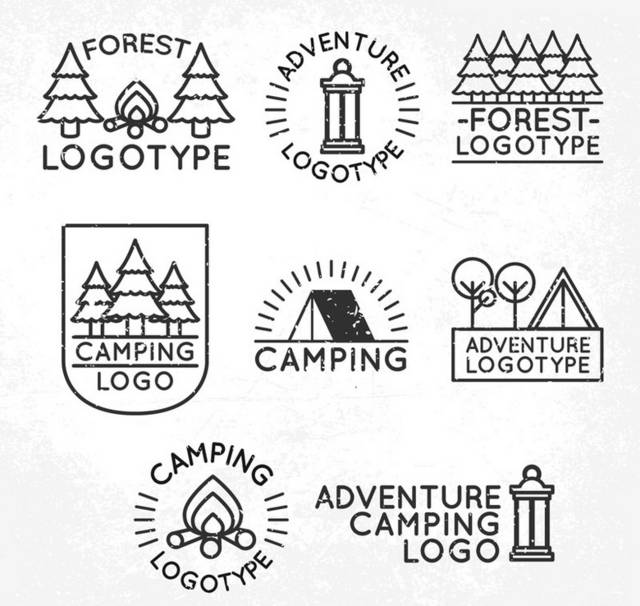 森林野营标志