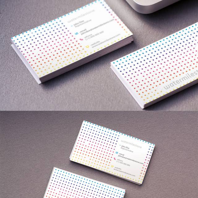 白色经典名片模板