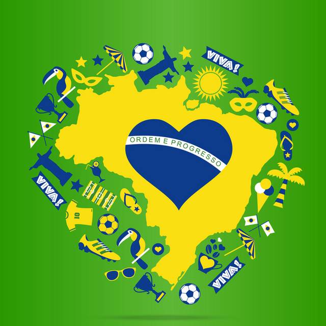 矢量巴西世界杯
