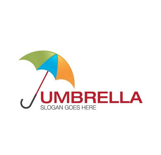 雨伞logo矢量
