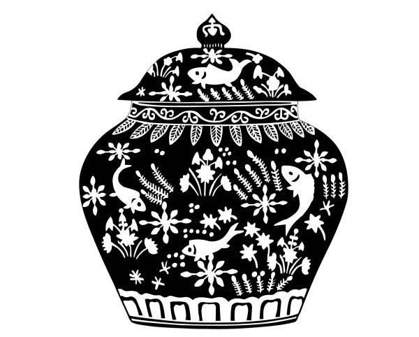 传统花瓶图案