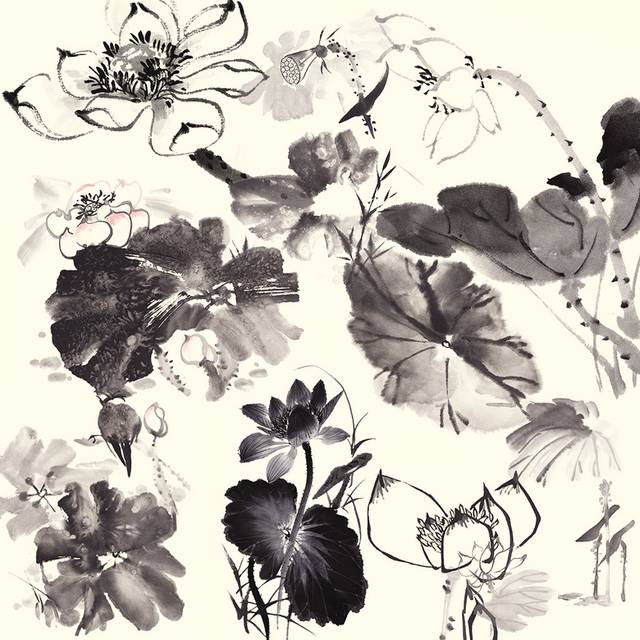 中国风各类荷花素材
