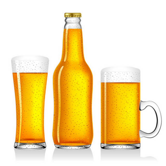 空白啤酒矢量