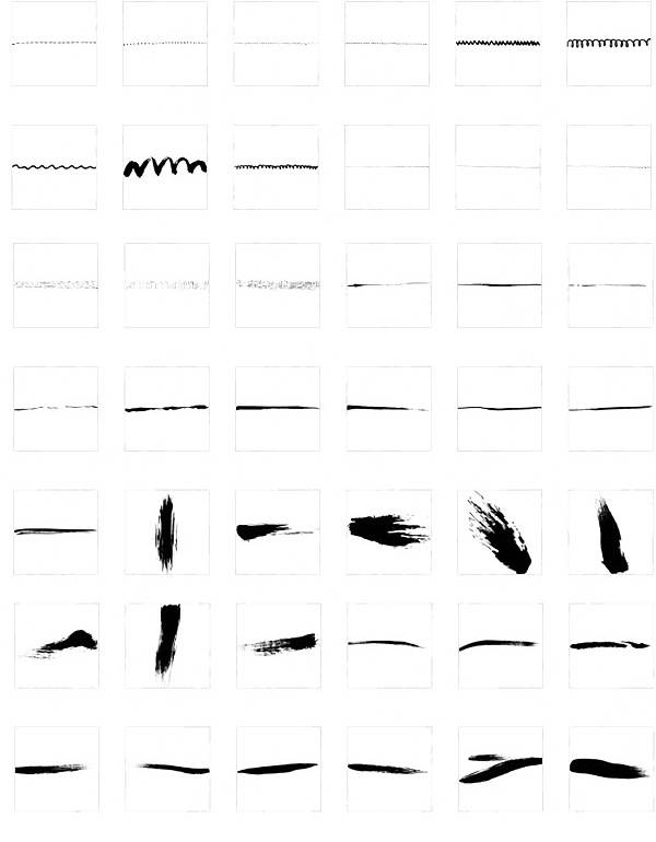 85个墨痕线条笔触