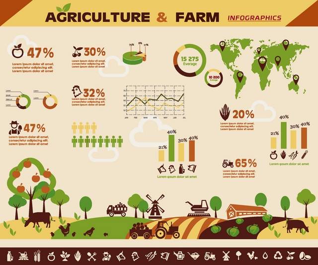 农场与信息图表