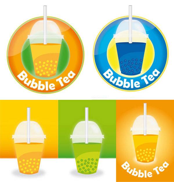 珍珠奶茶logo设计