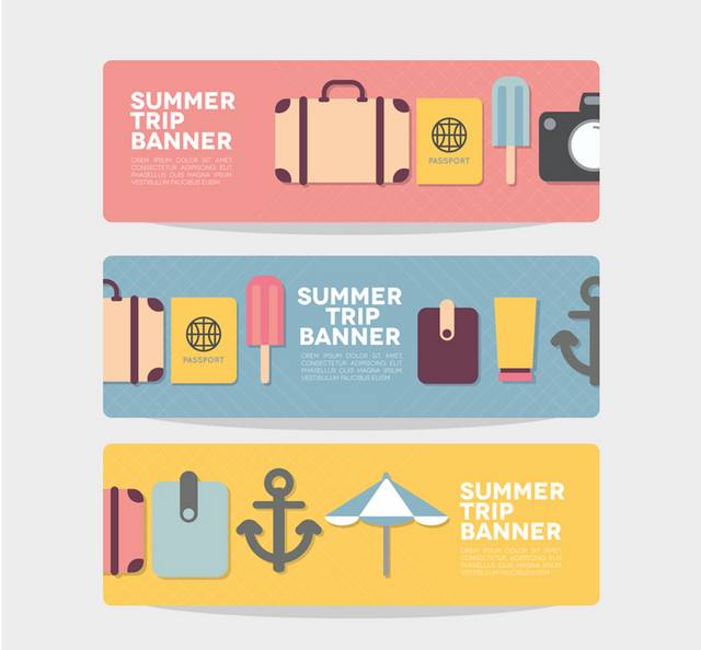 夏日旅行banner