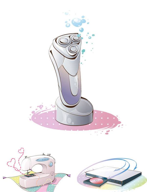 卡通电器矢量