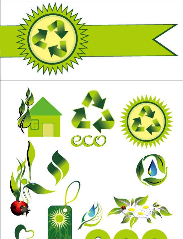 绿色环保图标12