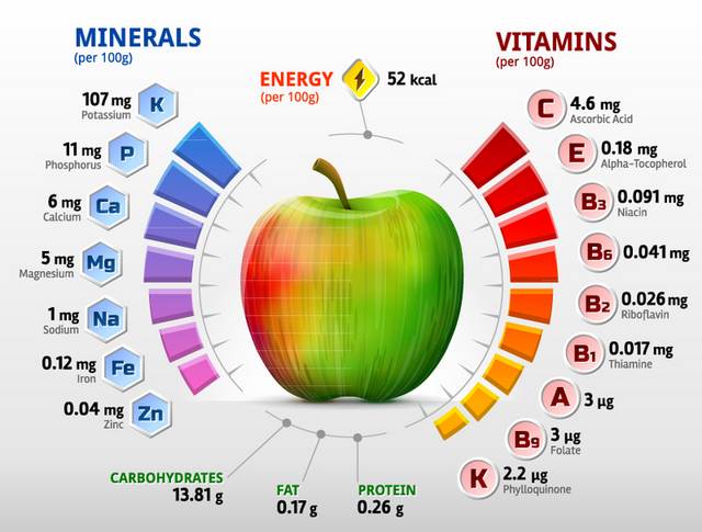 维他命含量信息图