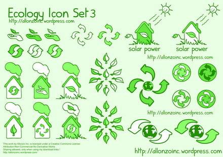 5绿色环保图标
