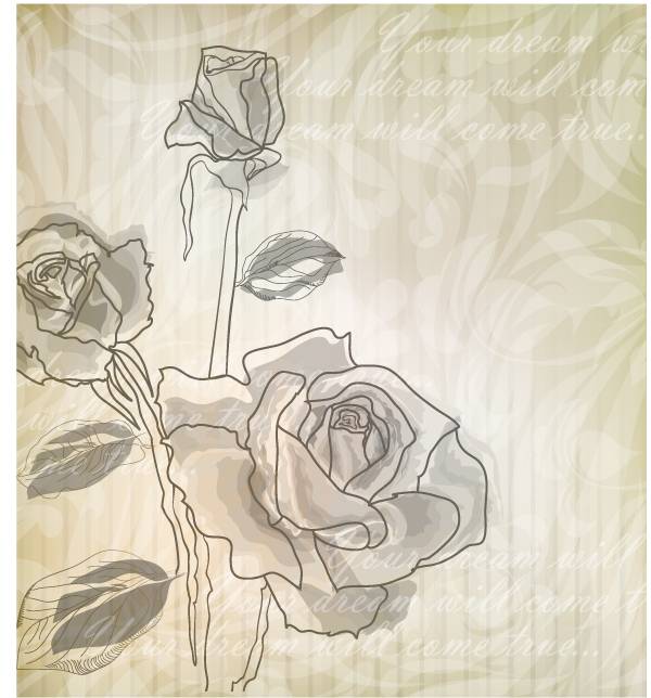 玫瑰花纹背景图片