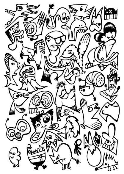 潮流卡通插画