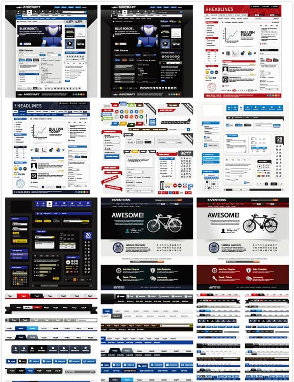 漂亮网页设计元素