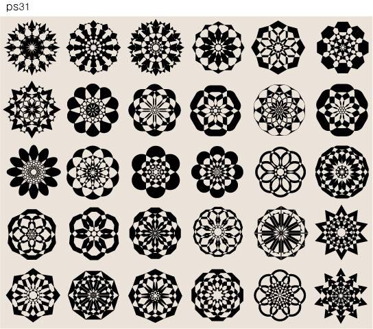 古典花纹几何图案
