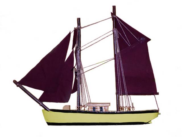 实物帆船模型