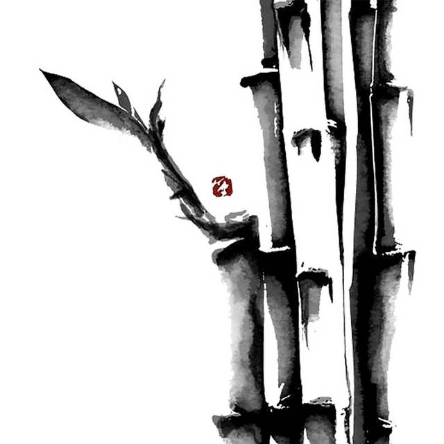 水墨竹子免抠