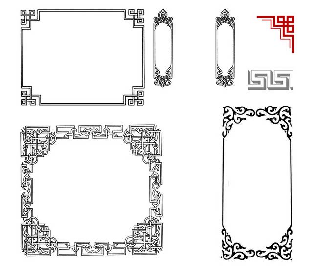中式边框素材下载