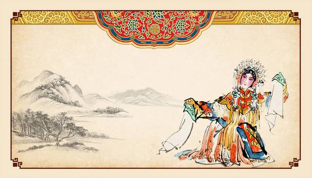 中国风京剧人物设计素材