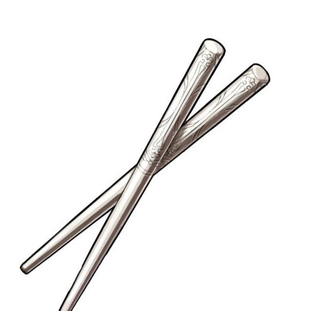 矢量手绘筷子素材