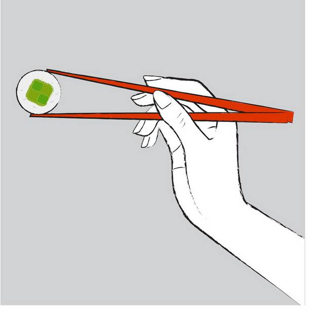 矢量红色筷子素材