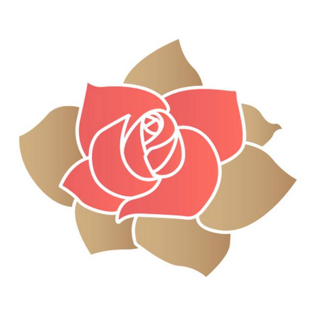 玫瑰花图标设计