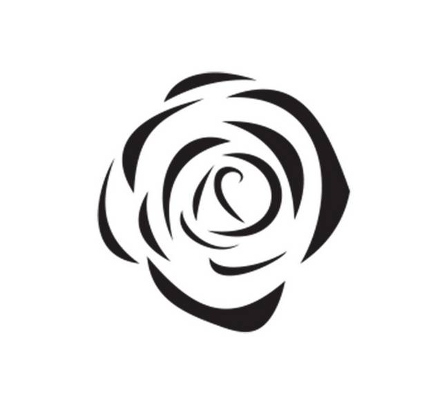 手绘玫瑰花元素设计