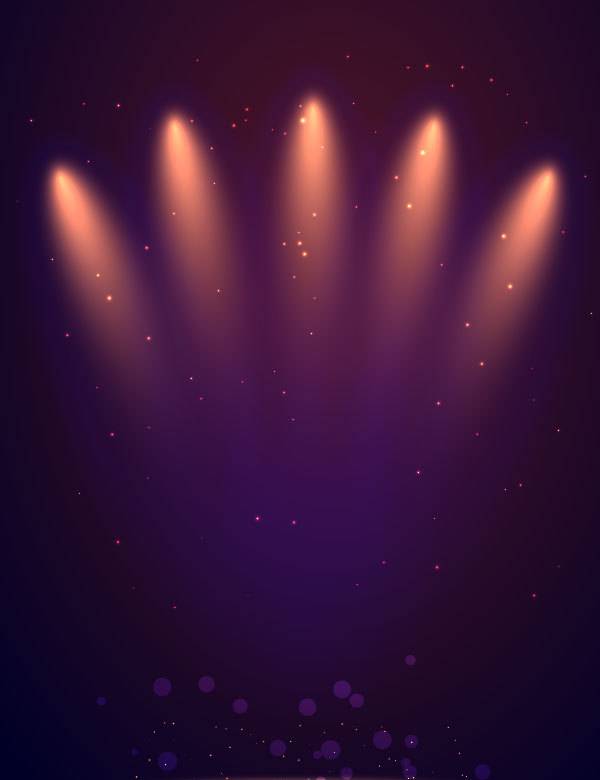 紫色质感炫光舞台光束