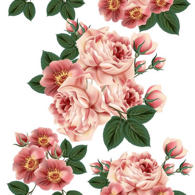 唯美玫瑰花素材设计