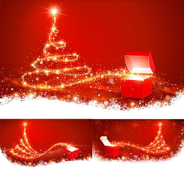 圣诞树与礼盒