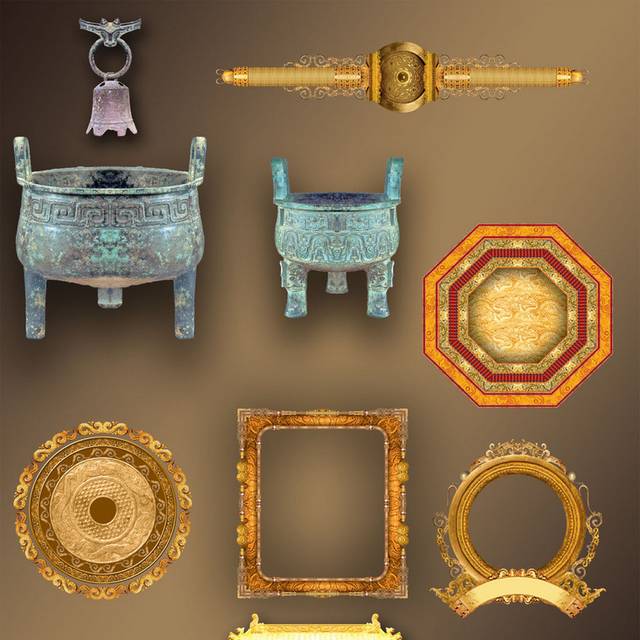 古典青铜器元素